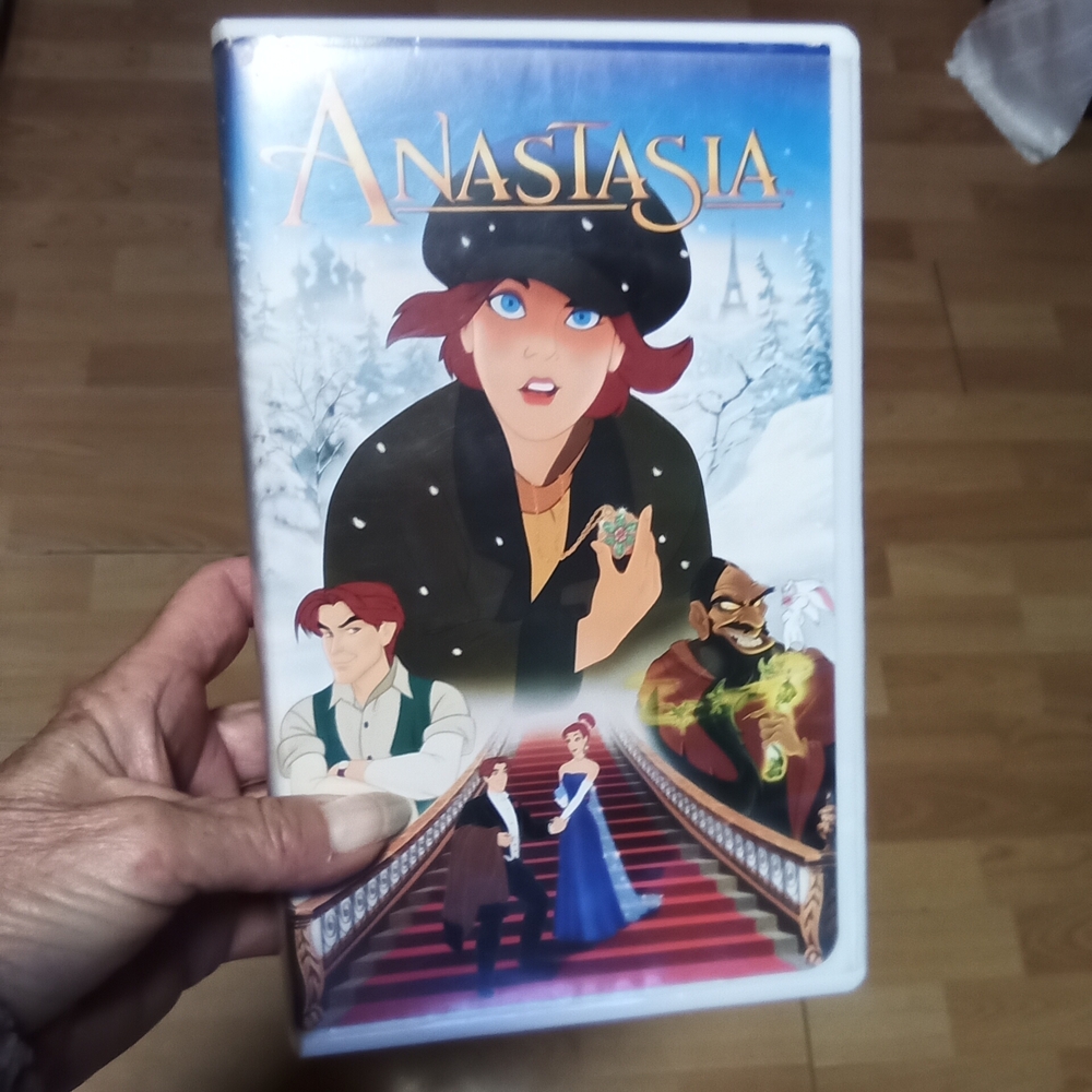 Disney Anastasia VHS with Blue and Black Cover